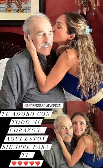 Anahí visita de sorpresa a Andrés García
