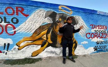 Pintan mural para Scooby en Edomex / Karla Guerrero.