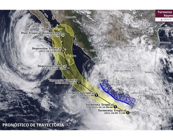 Esta es la trayectoria de la tormenta tropical Raymond | Conagua