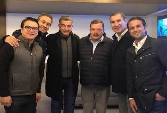 Pepe Chedraui durante una reunión con Rafael Moreno Valle, exgobernador de Puebla por el PAN / Agencia Es Imagen