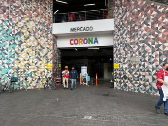 En el Mercado Corona, 250 comensales ignoraron el simulacro y permanecieron dentro ingiriendo alimentos