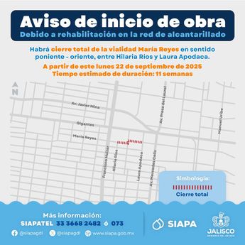 El segundo cierre vial del Sipa se localiza en la colonia Aldama-Tetlán | @siapagdl vía X
