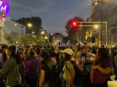 Marcha feminista termina en Guadalajara