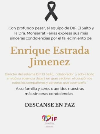 Funcionarios dentro del DIF El Salto expresaron su indignación y tristeza mediante mensajes en redes | DIF El Salto