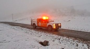Protección Civil realizó recorridos por la comunidad en Galeana. | Protección Civil de Nuevo León