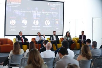 Representantes de la Iniciativa Privada durante el foro “Nearshoring en la economía global, perspectivas y retos 2025”. | Jorge López