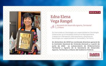 Edna Vega, secretario de Sedatu| YouTube: Claudia Sheinbaum Pardo
