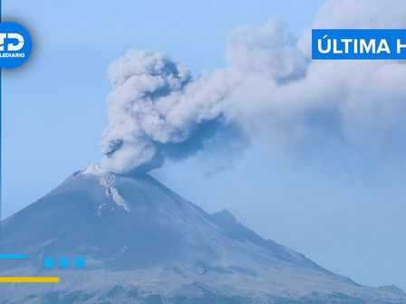 El volcán registró varias exhalaciones y minutos de tremor que ocasionaron caída de ceniza en Puebla y Tlaxcala / Es Imagen