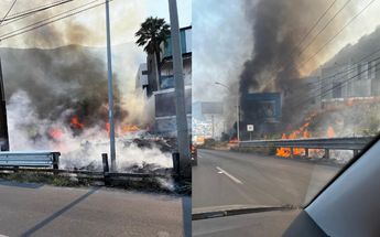 Reportan incendio en cerro de las Mitras en Monterrey / Cortesía