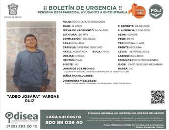 Ficha de búsqueda de Tadeo Josefat Vargas Ruíz