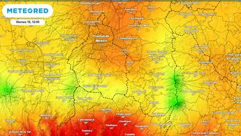 Mapa de temperatura en CdMx | Meteored