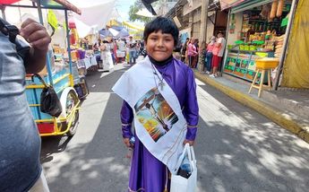 Bryan, niño de Iztapalapa que participará por primera vez en vía crucis / Graciela Olvera