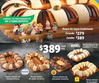 Los precios de las roscas de reyes de Soriana fueron publicados en sus redes sociales. | Especial