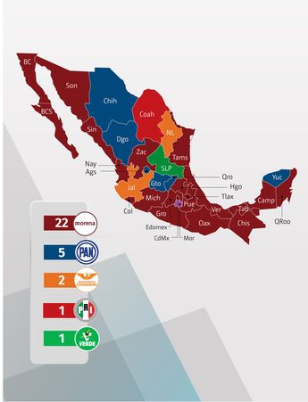 Mapa electoral de México antes de la elección / Antonio Texta