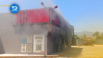 Tienda quemada en Michoacán este miércoles 23 de abril | Telediario