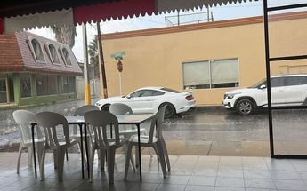 Caída de lluvia con granizo en Sabinas Hidalgo, Nuevo León / Especial