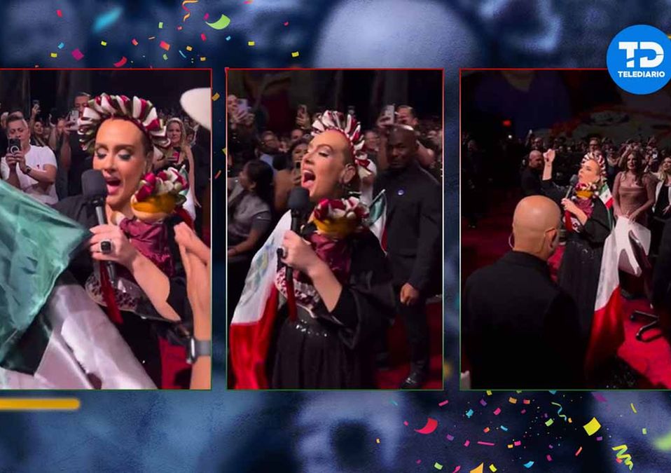 Adele mostró su cariño por México en un concierto en Las Vegas, Estados Unidos. | Especial