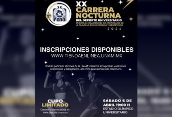 Carrera nocturna UNAM 2024 / @FenoUnam