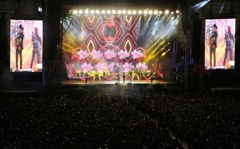 Los Tigres del Norte durante su concierto en el Zócalo / Ariel Ojeda.