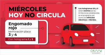 Hoy No Circula del Miércoles. | @CAMegalopolis