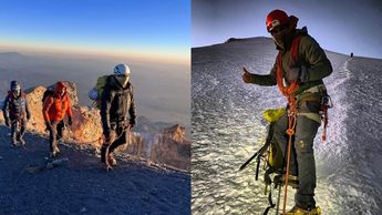 Entre las expediciones más destacadas de Juan Mendoza estuvo el ascenso del alpinista kazajo Galymzhan Kuspanov | Especial