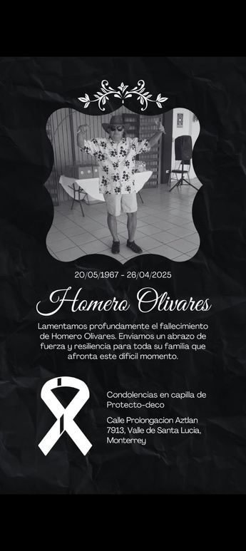 El último adiós para Homero fue en capillas de Protecto-Deco. | Especial