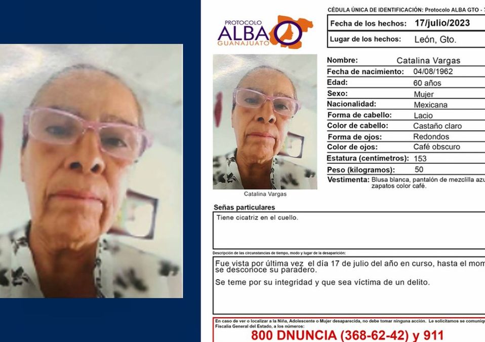 Catalina Vargas, madre buscadora de León