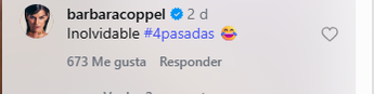 Cometario de Bárbara Coppel al recuerdo de Aldo