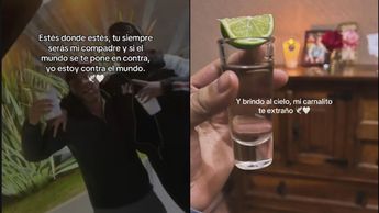 La joven compartió estas imágenes para despedir a su amigo Julio Torres | TikTok