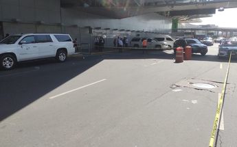 Enfrentamiento en la Terminal 1 del AICM/ Carlos Tejeda