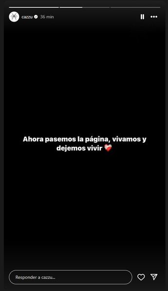 Cazzu se pronuncia en Instagram