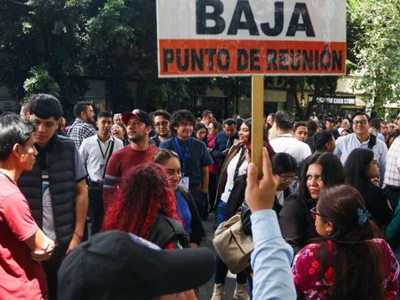 Durante un sismo es importante ubicar un punto de seguridad. | Victoria Valtierra | Cuartoscuro