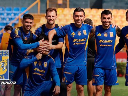 Tigres entrena para su partido ante América / @TigresOficial
