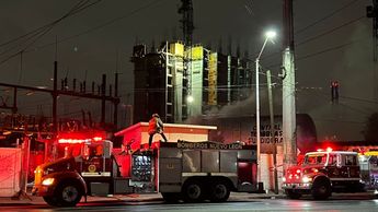 Incendio de subestación eléctrica en Monterrey / Especial