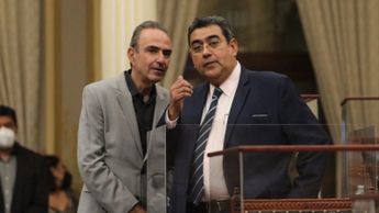 Sergio Salomón y Jorge Estefan Chidiac durante su paso como diputados en el Congreso de Puebla / X: @EstefanChidiac