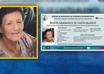 Buscan a mujer colombiana de la tercera edad que desapareció en Ramos Arizpe. | Diseño Antonio Texta