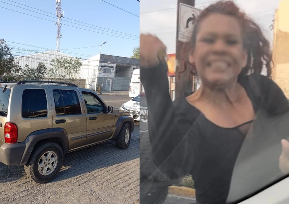 Aseguran camioneta de mujer que dañó auto con un desarmador en San Nicolás. | Especial