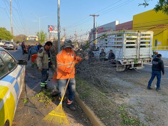 La circulación fue afectada a partir de la calle Puerto de Alvarado. | Pamela Villanueva