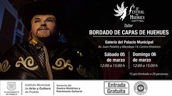 Taller de bordado de capas de huehues / IMACP