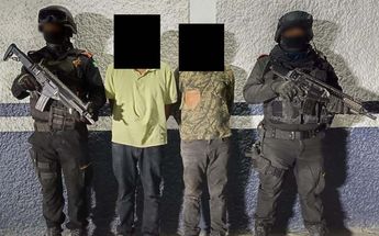 Dos hombres fueron detenidos con armas y drogas en Doctor Coss. | Cortesía
