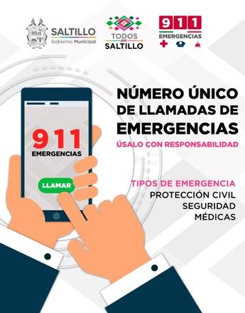 Mediante la aplicación 911 puedes reportar situaciones de emergencia o peligro.