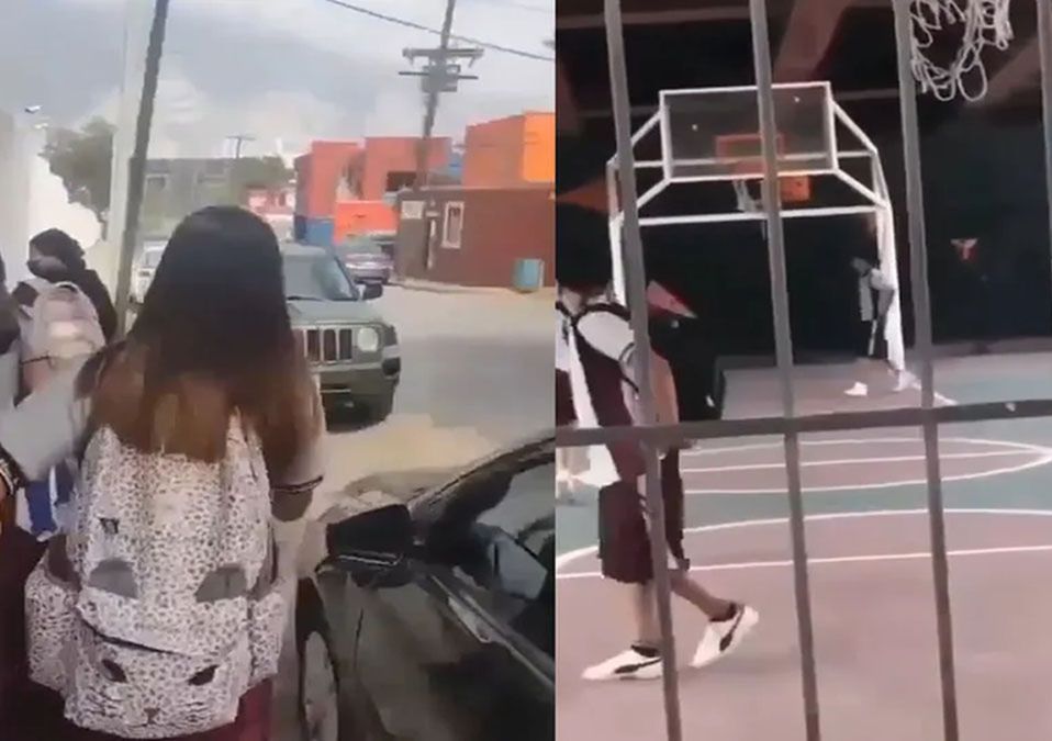 Captan peleas entre estudiantes en San Pedro; adultos intervienen y los separan