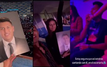 Imágenes de las historias publicadas por un familiar de Luis Herrerías en el concierto de Luis Miguel en Puebla / Instagram