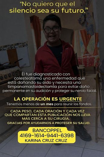 Imagen de apoyo para Lian, menor que necesita una operación urgente. / Especial