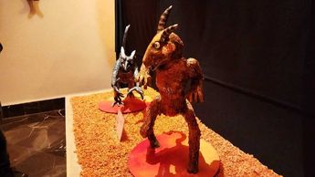 Diablitos de la exposicion "Los Judas" en Puebla / Agencia Es Imagen