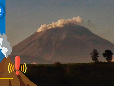 Actividad del Popocatépetl 5 de septiembre de 2024 / Andrés Lobato
