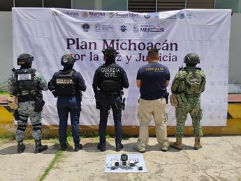 Retiran cámaras instaladas irregularmente en calles de Apatzingán | Fiscalía de Michoacán