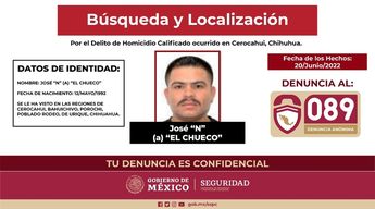 Activan búsqueda de presunto homicida de sacerdotes en Chihuahua / Cortesía