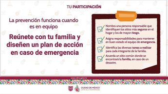 Es recomendable realizar un plan de emergencia familiar en caso de sismos | @GobCDMX