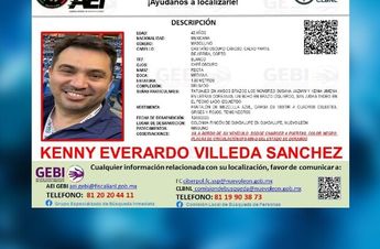 Kenny Everardo Villeda Sánchez iba en su vehículo al momento de desaparecer en Guadalupe.| Especial